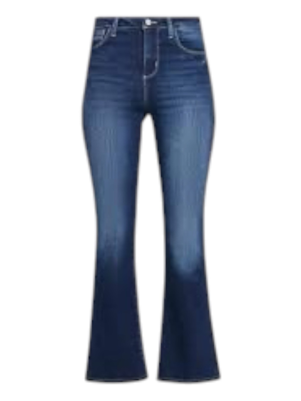 JEN7 by 7 For All Mankind 7FAM Slim Bootcut Jeans, Size 14, Trouser Flare Denim